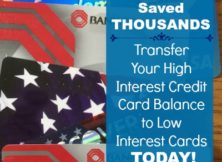 Avoid thousands of dollars in interest charges on your credit card by transferring the balance to a card offering a promotional low interest rate.